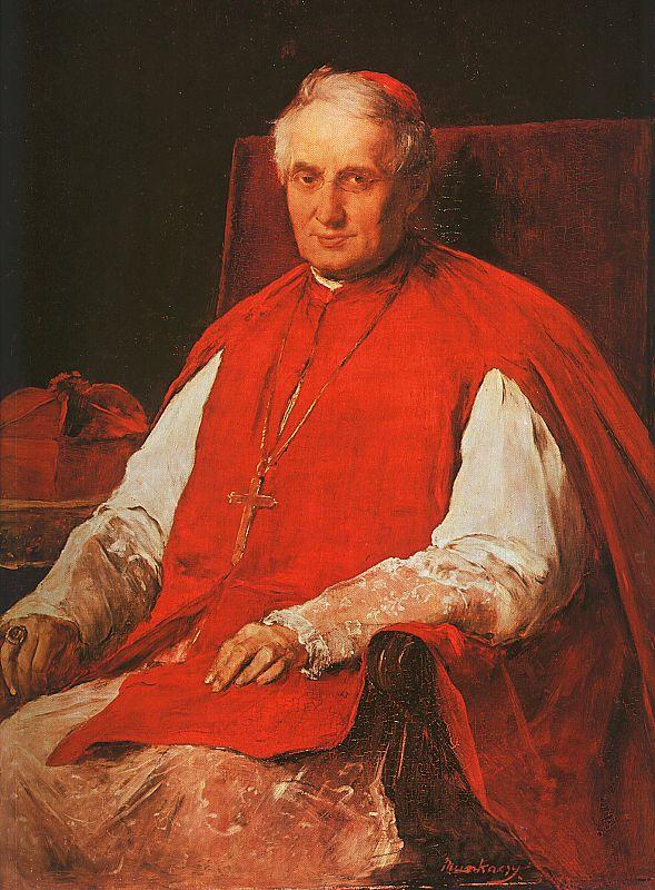 Mihaly Munkacsy Portrait of Cardinal Lajos Haynald France oil painting art